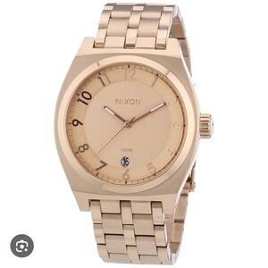 NIXON ALL Rose Gold Stainless Steel Watch UNISEX